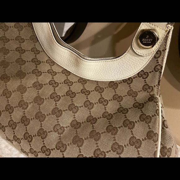 GUCCI Signature Monogrammed GG Hobo Shoulder Bag - Picture 2 of 9